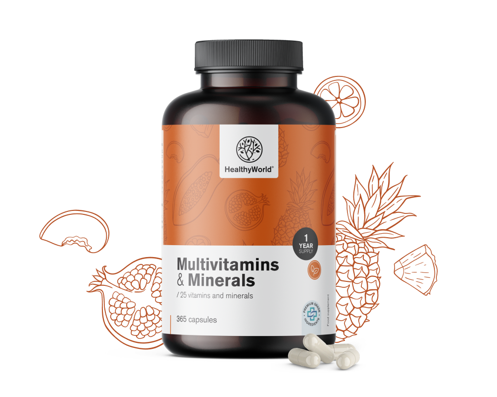 Мултивитамини и минерали, 365 капсули - HealthyWorld.bg