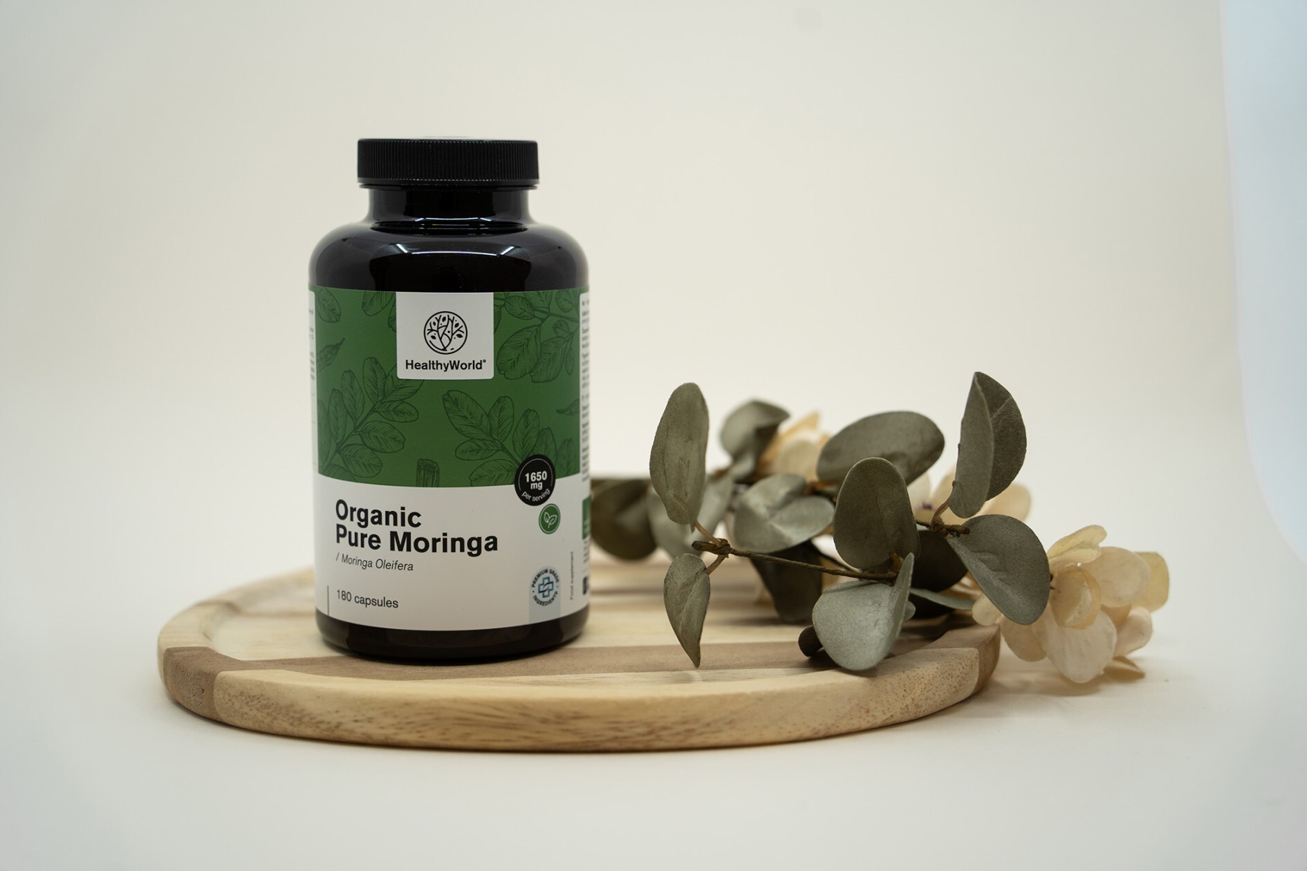3x БИО Моринга 1650 мг, общо 540 капсули - HealthyWorld.bg