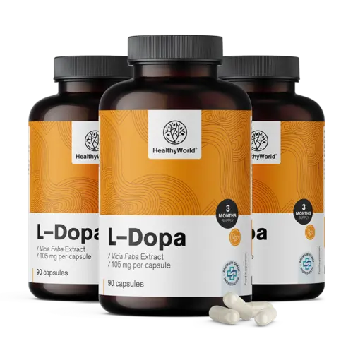 3x L-dopa 105 мг - от екстракт от боб, общо 270 капсули