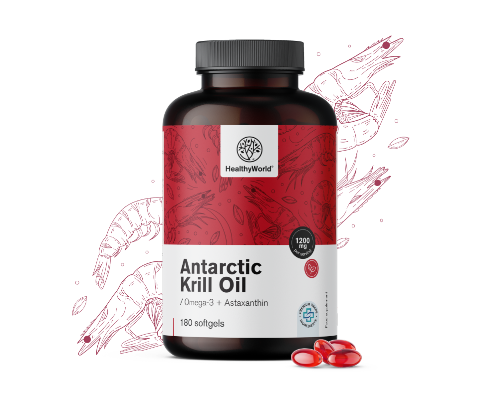 Масло от крил 1200 мг, 180 меки капсули - HealthyWorld.bg