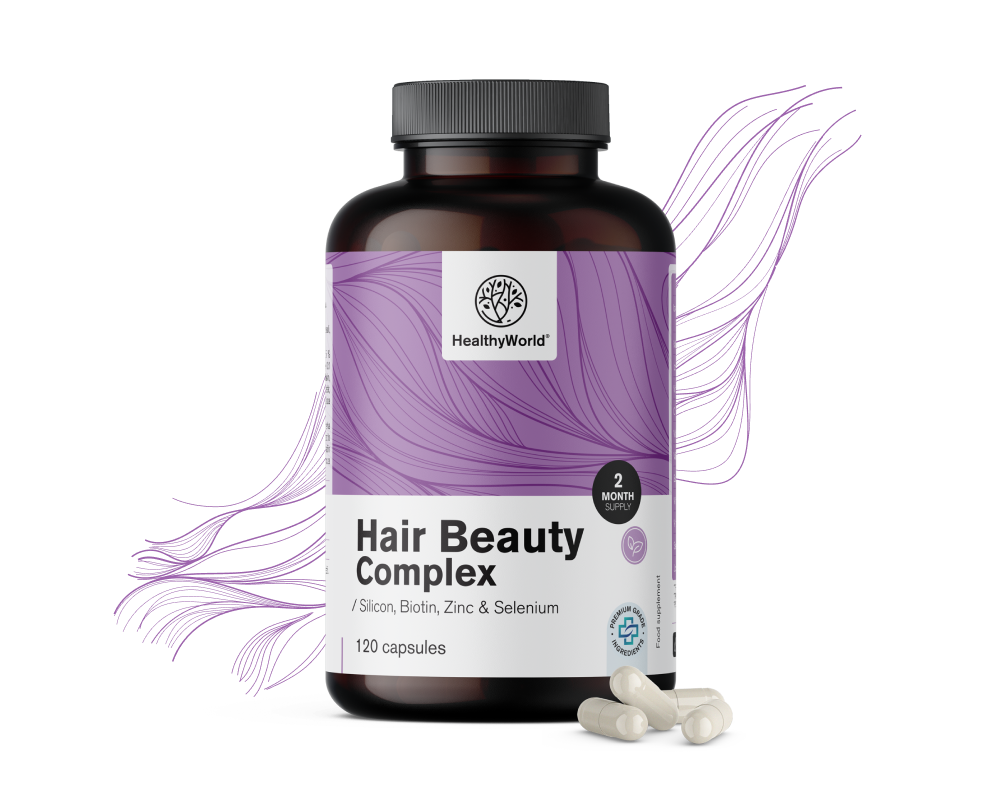 Hair Beauty Complex - Витамини и минерали за косa, 120 капсули ...