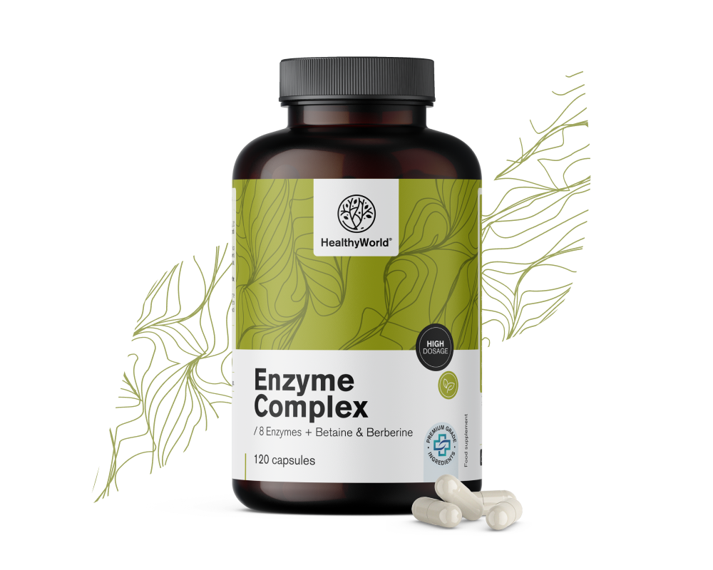 Ензим комплекс, 120 капсули - HealthyWorld.bg