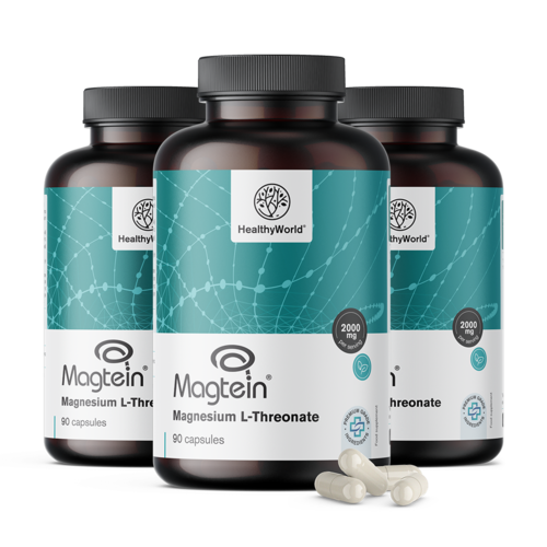 3x Магнезиев L-треонат Magtein® 2000 мг, общо 270 капсули