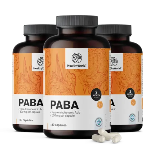 3x PABA 500 мг, общо 540 капсули
