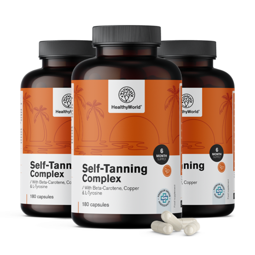 3x Self-Tanning Complex – подкрепа за естествения тен, общо 540 капсули