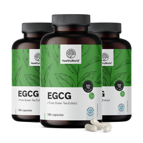 3x EGCG – от екстракт от зелен чай, общо 540 капсули